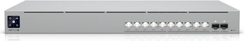 Ubiquiti 1U, professional-grade EtherlightingT PoE+++ switch with (10) 10 GbE and (2) 10G SFP+ ports. (USW-PRO-XG-10-POE)
