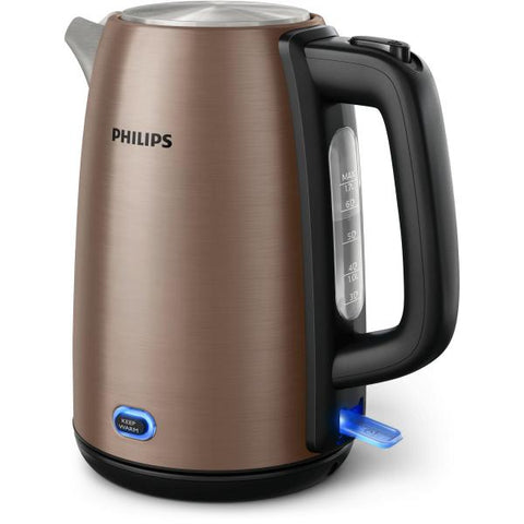 Philips Viva Collection HD9355/92 bollitore elettrico 1,7 L Nero, Rame 2060 W