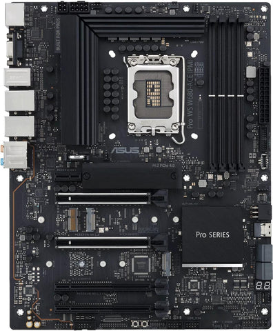 ASUS Pro WS W680-ACE IPMI - Motherboard - ATX - LGA1700-Sockel - W680 Chipsatz - USB-C 3,2 Gen2, USB 3,2 Gen 1, USB-C 3,2 Gen 2x2, USB 3,2 Gen 2 - 2 x 2,5 Gigabit LAN - Onboard-Grafik (CPU erforderli