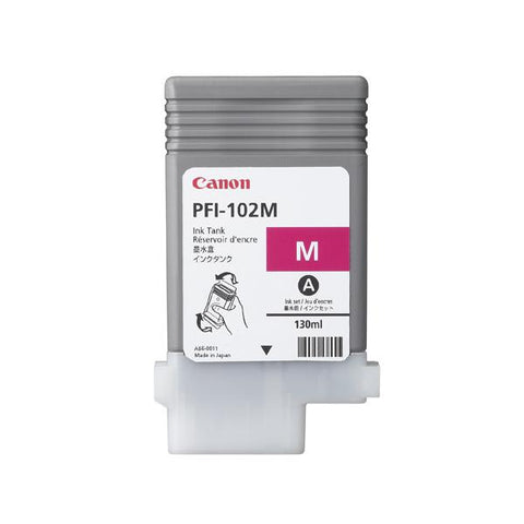 CANON SERBATOIO INCH. MAGENTA PFI-102M SINGOLO (130ml) 0897B001 x iPF 610/710/720/605/510