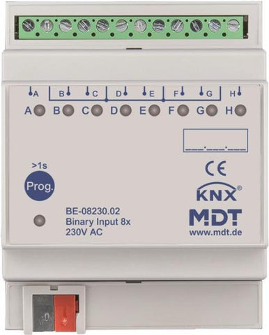 MDT BE-08230.02 Binreingang 8fach 4TE REG 230VAC (BE-08230.02)