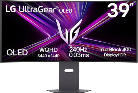 LG Ultra Gear OLED 39GX900A-B, Gaming-Monitor 99.1 cm (39 Zoll), schwarz, WQHD, Curved, VRR, HDR10, 240Hz Panel (39GX900A-B)