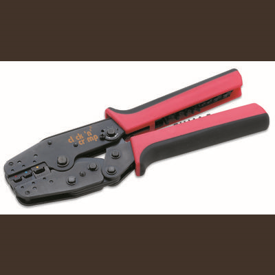 Cimco Presszangen-Set 5teilig Isolierte Kabelschuhe, Offene Flachsteckhlsen, Flachstecker click 'n' crimp 106002 (106002)