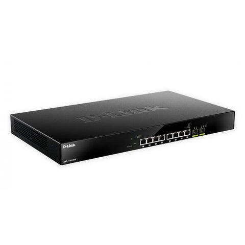 D-Link DMS-1100-10TP switch di rete Gestito L2 2.5G Ethernet (100/1000/2500) Supporto Power over Ethernet (PoE) 1U Nero