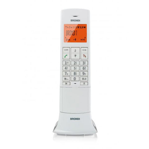 CORDLESS BRONDI LEMURE TELEFONO DECT BIANCO