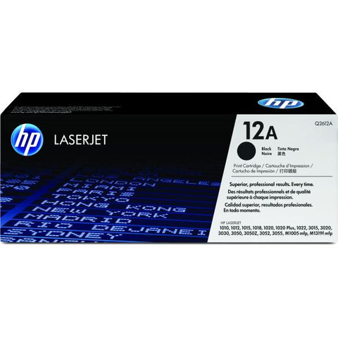 HP Cartuccia Toner originale nero LaserJet 12A (Toner HP 12A / Q2612A Black)