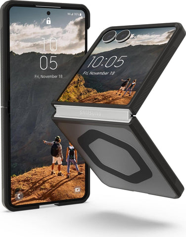UAG Urban Armor Gear Mouve Case mit Magnet-Modul Samsung Galaxy Z Flip8 ash (grau transparent)/schwarz 214561113131 (214561113131)