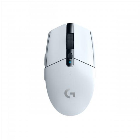 LOGITECH G305 LIGHTSPEED MOUSE GAMING WIRELESS SENSORE 12K HERO 12.000 DPI DESIGN LEGGERO 6 PULSANTI PROGRAMMABILI BATTERIA 250 ORE MEMORIA INTEGRATA PC/LAPTOP BIANCO