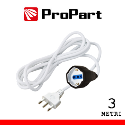 PROPART PROLUNGA LINEARE BIPASSO-SCHUKO/BIPASSO 3METRI SPINA16A