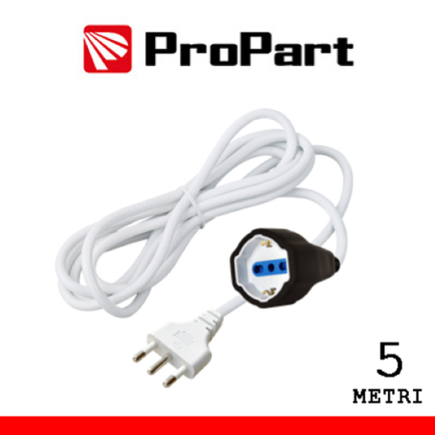 PROPART PROLUNGA LINEARE BIPASSO-SCHUKO/BIPASSO 5METRI SPINA16A