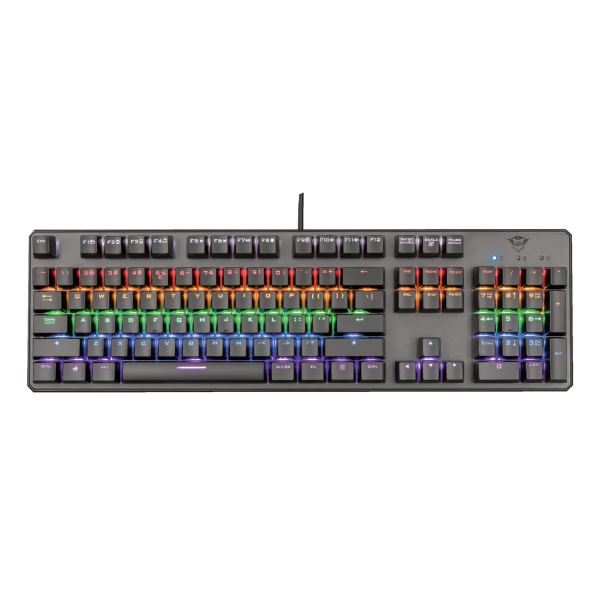 TRUST GXT 865 ASTA TASTIERA MECCANICA GAMING IT RGB ANTI GHOSTING N-KEY ROLLOVER NERO