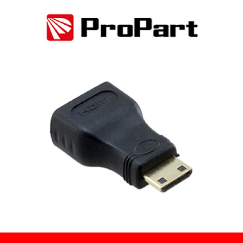 PROPART ADATTATORE SPINA HDMI MINI(TIPO C)"PRESA HDMI(19PIN) DORATO