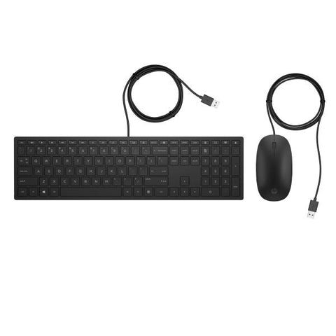HP 4CE97AA PAVILION TASTIERA E MOUSE USB 400 DPI COLORE NERO