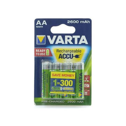 BATTERIA STILO AA RICARICABILE 2600MAH CONF.BLISTER 4PZ VARTA