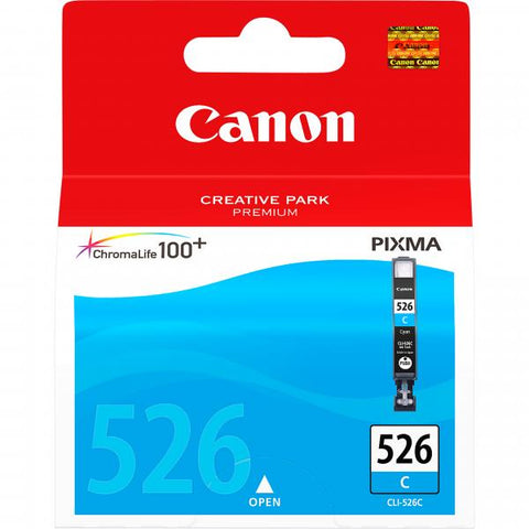 CANON CLI-526C CARTUCCIA CIANO PER PIXMA MG5150-5250-6150-8150-IP4850 (4541B001)