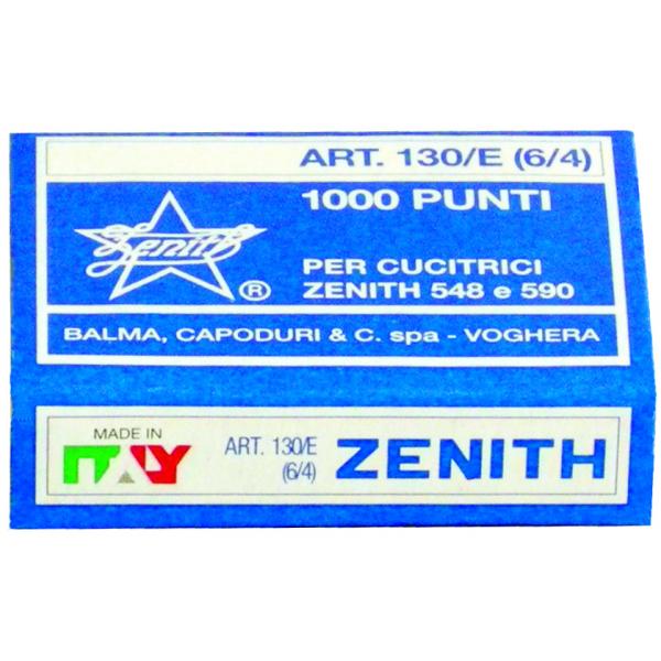 ZENITH PUNTI METALLICI 130/E 6/4 MM BLISTER 4.000 PUNTI