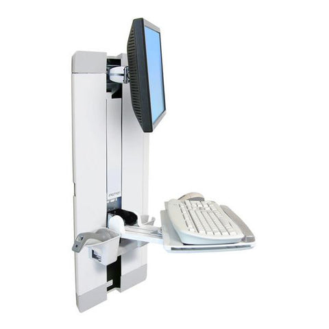 Ergotron StyleView Vertical Lift, Patient Room 61 cm (24") Bianco