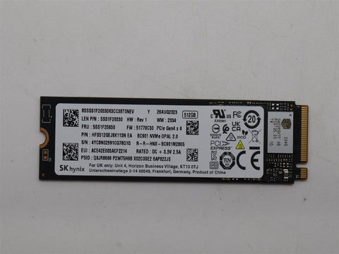Lenovo Ssd (5SS1F20630)