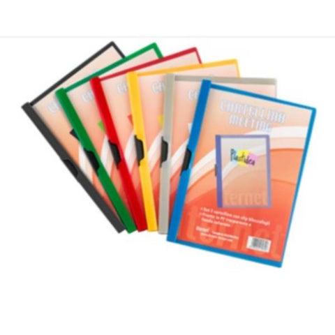 PLASTIDEA MEETING CARTELLA CON CLIP IN PP 308X227 mm BLU CONF 25 Pz.