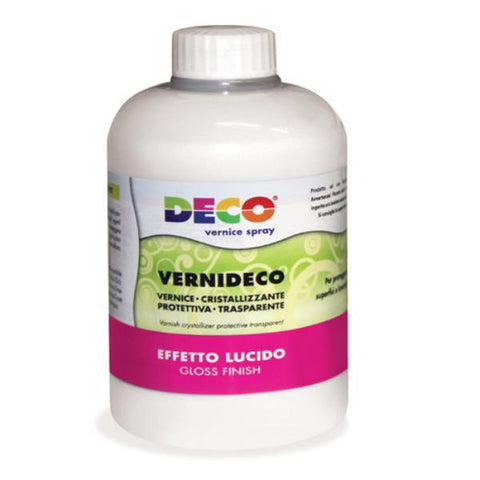 CWR DECO VERNICE TRASPARENTE EFFETTO LUCIDO FLACONE DA 300 ML