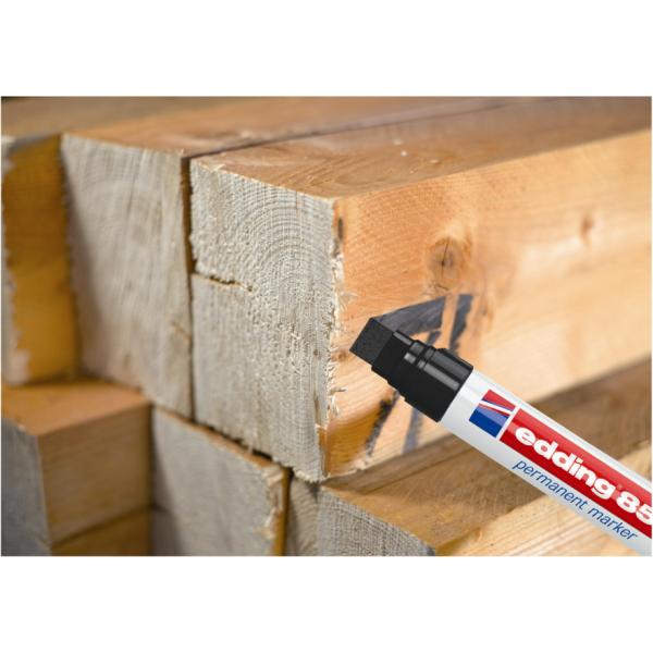 EDDING 800 MARCATORE PERMANTE NERO PUNTA A SCALPELLO 4/12 mm CONF 5 Pz.