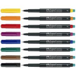 FABER CASTELL MULTIMARK MARCATORE PERMANENTE NERO PUNTA CONICA 1 mm CONF 10 Pz.