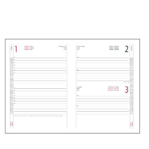 IN TEMPO ALFA AGENDA GIORNALIERA 2025 15X21 CM COPERTINA CARTONATA BLU