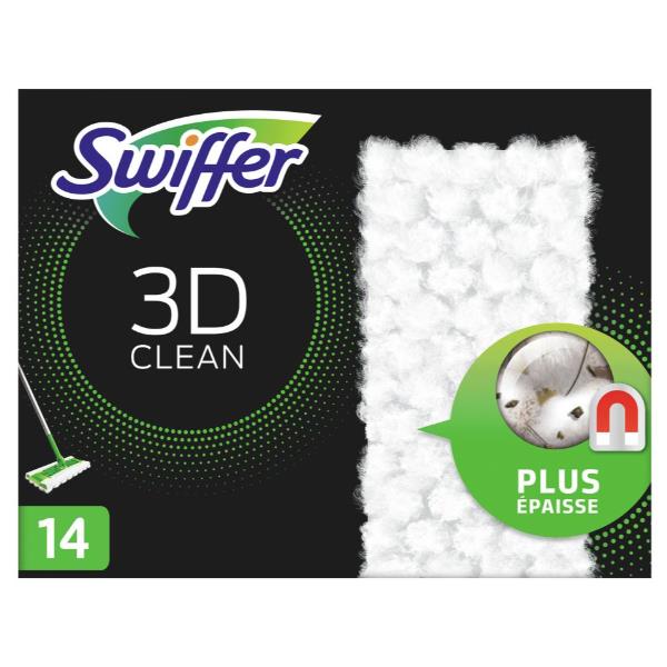 SWIFFER 3D DRY PANNI PER PAVIMENTI BIANCO CONF 14 Pz.