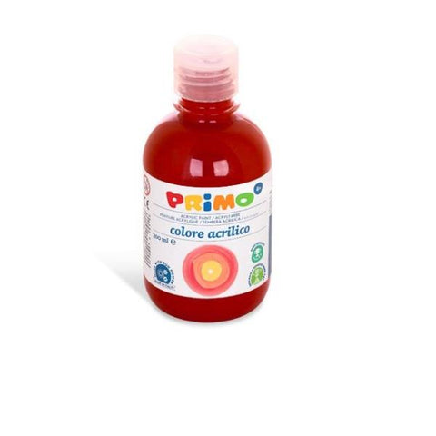 PRIMO TEMPERA ACRILICA FLACONE DA 300 ML COLORE SIENA BRUCIATA