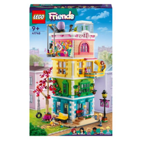 LEGO FRIENDS CENTRO COMUNITARIO DI HEARTLAKE CITY MODULAR BUIDIG CON STUDIO D'ARTE E DI REGISTRAZIONE E 6 MINIBAMBOLINE