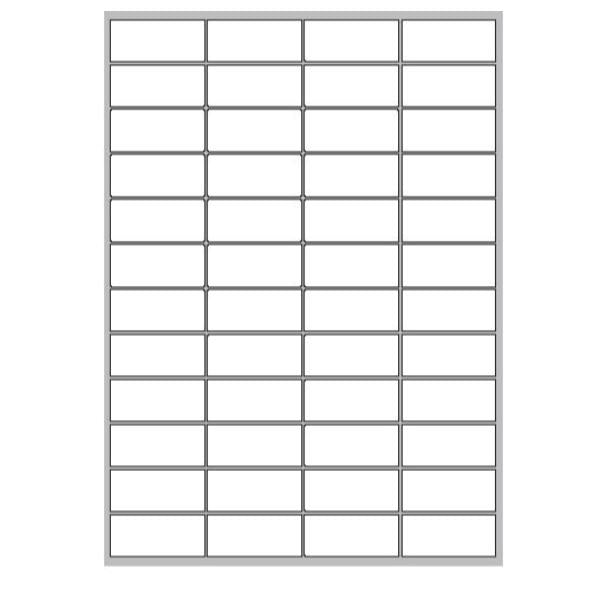 MEGASTAR CONF 4800 ETICHETTE ADESIVE 52X23,5 mm BIANCO