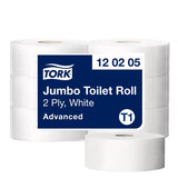 TORK CARTA IGIENICA JUMBO 2 VELI 360 MT BIANCO CONF 6 Pz.