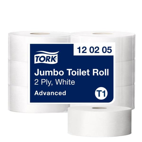 TORK CARTA IGIENICA JUMBO 2 VELI 360 MT BIANCO CONF 6 Pz.