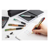 OSAMA 4 MULTI CROMATA PENNA A SFERA A SCATTO TRATTO 1 mm COLORI ASSORTITI CONF 6 Pz.