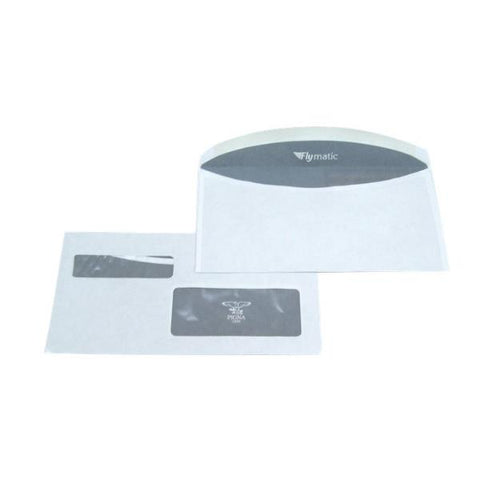 PIGNA FLYMATIC BUSTE DI CARTA 2 FINESTRE 11.5X23 CM BIANCO CONF 1000 Pz.