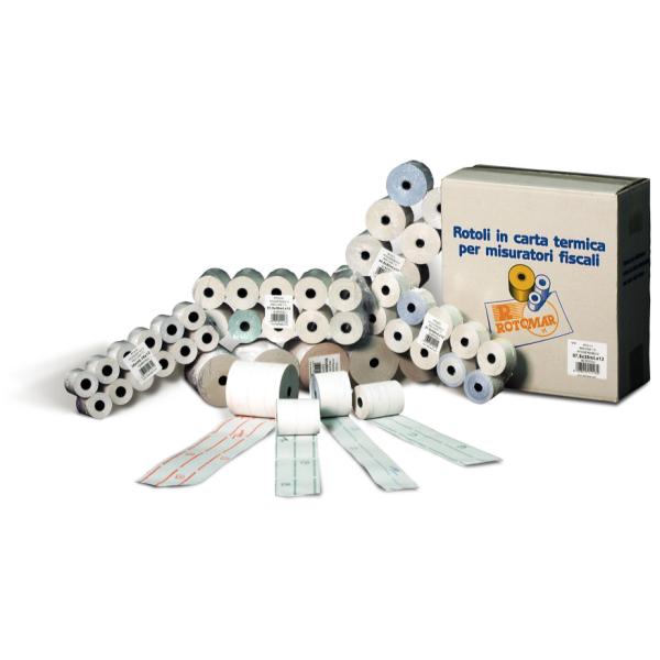 ROTOMAR ROTOLI IN CARTA TERMICA PER CASSA 57.5 mm X 80 MT ANIMA 12 mm CONF 10 Pz.
