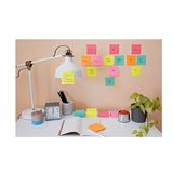 3M POST-IT SUPER STICKY CARNIVAL BLOCCHETTO 76X76 mm 90 FOGLI COLORI ASSORTITI CONF 6 Pz.