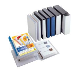 SEI ROTA STELVIO RACCOGLITORE PERSONALIZZABILE 4 ANELLI A D DA 17MM IN COLPAN 220X300MM DORSO 3.5CM COL. BIANCO