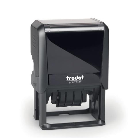 TRODAT PRINTY 4727 TIMBRO DATARIO AUTOINCHIOSTRANTE 40X60 mm TESTO P4 NERO