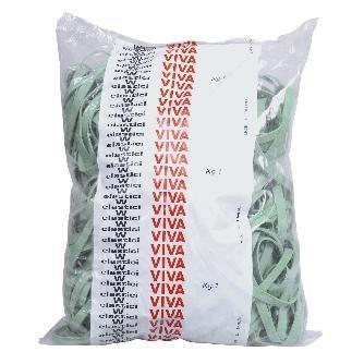 VIVA ELASTICI GOMMA BUSTA 1 KG 100X8 MM VERDE