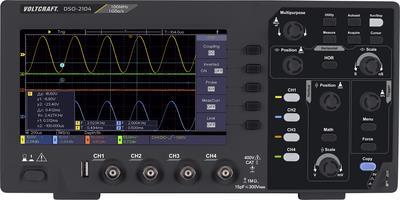 VOLTCRAFT DSO-2104 Digital-Oszilloskop 100 MHz 4-Kanal 1 GSa/s 80 kpts 8 Bit Digital-Speicher (DSO) (VC-11539895)