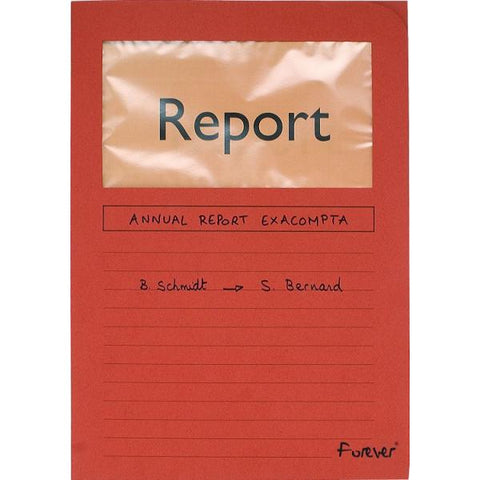 EXACOMPTA FOREVERCARTELLINE CON FINESTRA IN CARTONE 310X220MM A4 COL. ASSORTITI CONF 10 Pz.