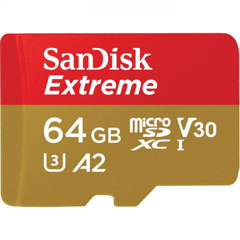 Sandisk Extreme memoria flash 64 GB MicroSDXC Classe 3 UHS-I