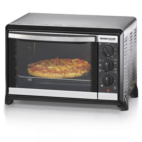 Rommelsbacher BG 1055/E fornetto con tostapane 18 L Nero, Acciaio inossidabile Grill