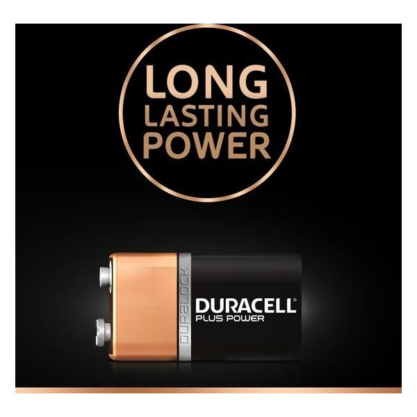 DURACELL PLUS 6LR61/MN1604 BATTERIA TRANSISTOR 9V CONF 10 Pz.