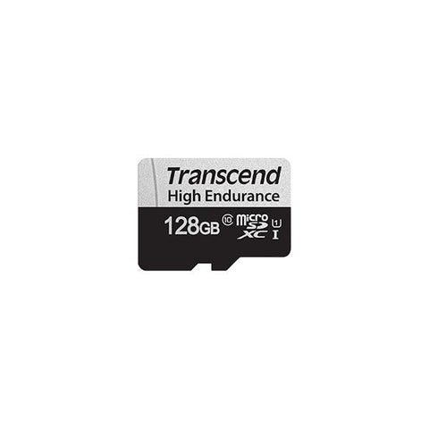 TRANSCEND MEMORY CARD 128GB MICROSD W/ADAPTER U1 HIGH ENDURANCE