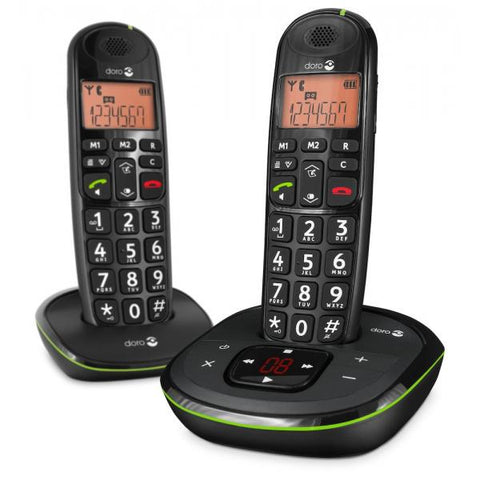 Doro PhoneEasy 105wr duo Identificatore di chiamata Nero