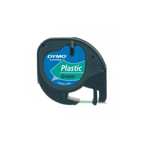 DYMO LETRATAG NASTRO DYMO LT IN PLASTICA 12MMX4MT - VERDE