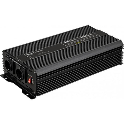 Goobay 58892 adattatore e invertitore 3000 W Nero