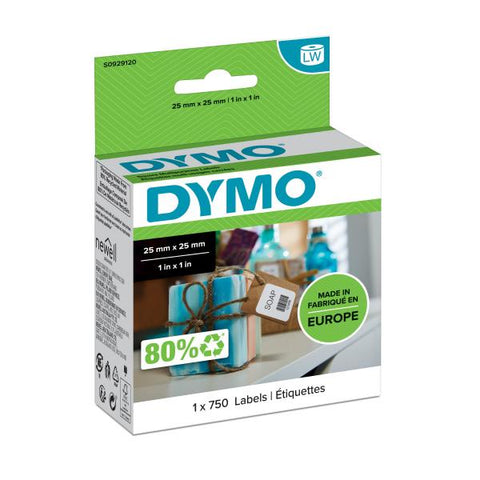 DYMO LABELWRITER 750 ETICHETTE ADESIVE 25x25 MM COLORE BIANCO (S0929120)